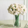Rose Pink Peony Artificial Flowers Silk Bouquet - for Home Wedding Decor